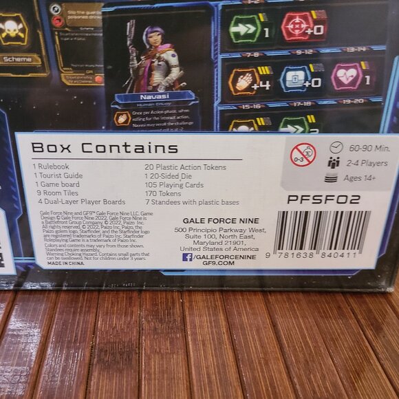 Starfinder Pirates of Skydock Board Game Gale Force 9 War - Sealed - Picture 3 of 9